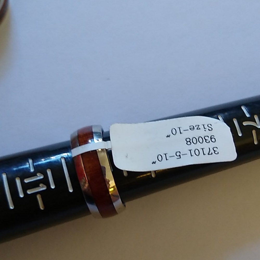 Koa wood band/ring size 10